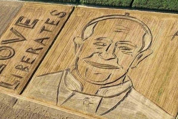 Итальянский фермер «увековечил» Путина на своем поле