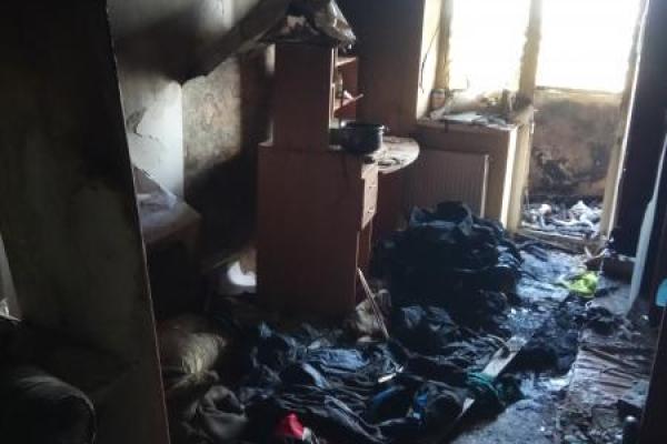 В Запорожской области горела жилая 5-этажка В Запорожской области горела жилая 5-этажка