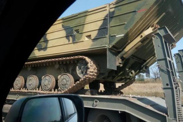 ОБСЕ зафиксировала в "ЛНР" колонны техники для преодоления водных преград ОБСЕ зафиксировала в "ЛНР" колонны техники для преодоления водных преград