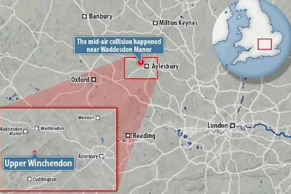 В небе над Великобританией столкнулись самолет и вертолет В небе над Великобританией столкнулись самолет и вертолет
