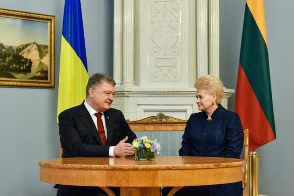 Порошенко в Литве проводит встречу с Далей Грибаускайте Порошенко в Литве проводит встречу с Далей Грибаускайте