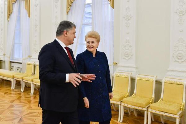 Порошенко в Литве проводит встречу с Далей Грибаускайте Порошенко в Литве проводит встречу с Далей Грибаускайте