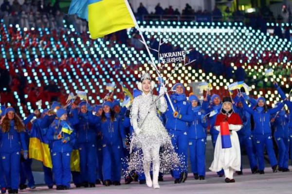 Олимпиада-2018: Появились кадры выхода украинской сборной на церемонии открытия