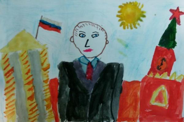 "Культ личности": В России устроили "предвыборный" конкурс рисунков о Путине