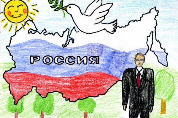 "Культ личности": В России устроили "предвыборный" конкурс рисунков о Путине