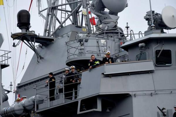 В порт Одессы зашли турецкие военные корабли В порт Одессы зашли турецкие военные корабли