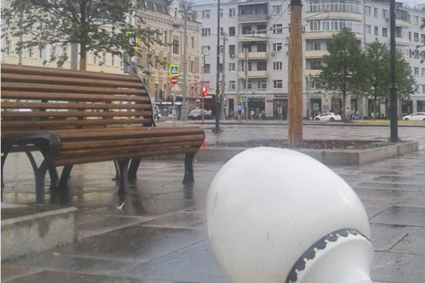 В Москве прошел "ливень века": кадры природной стихии