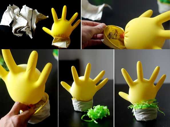 Что можно сделать из резиновых перчаток поделки (35 фото)